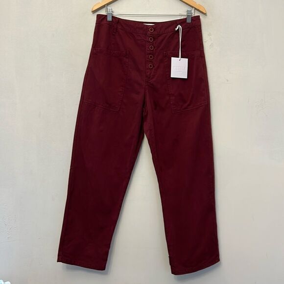 Pistola merlot colored button fly pocketed pants Size 30 New - Picture 1 of 11